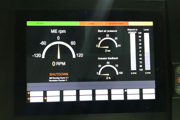 AMS and M/E  manoeuvering system